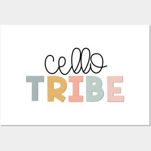 Cello Tribe Muted Pastels Posters and Art